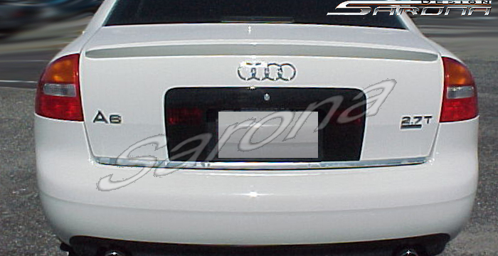 Custom Audi A6 Trunk Wing  Sedan (1998 - 2004) - $229.00 (Manufacturer Sarona, Part #AD-014-TW)